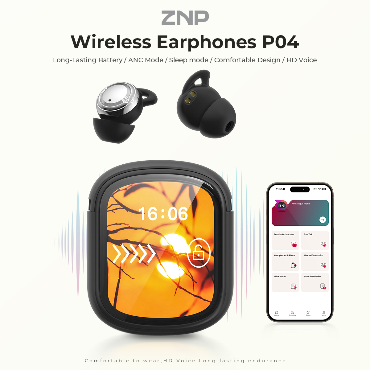 ZNP P04 Sleeping Aid Earbuds A - đánh giá và giá Headphones Wireless