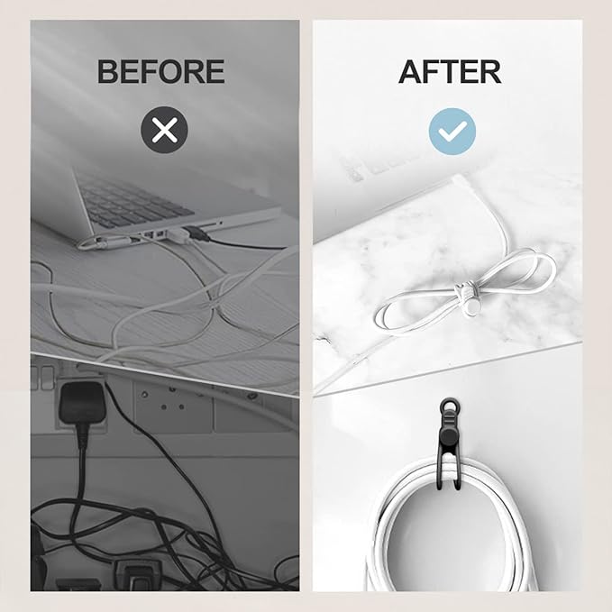 10pcs Silicone Cable Ties,Cord - đánh giá và giá Cable Organizer