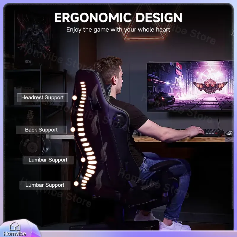 Ergonomic Gaming Chair with Bl - đánh giá và giá Bluetooth Speaker