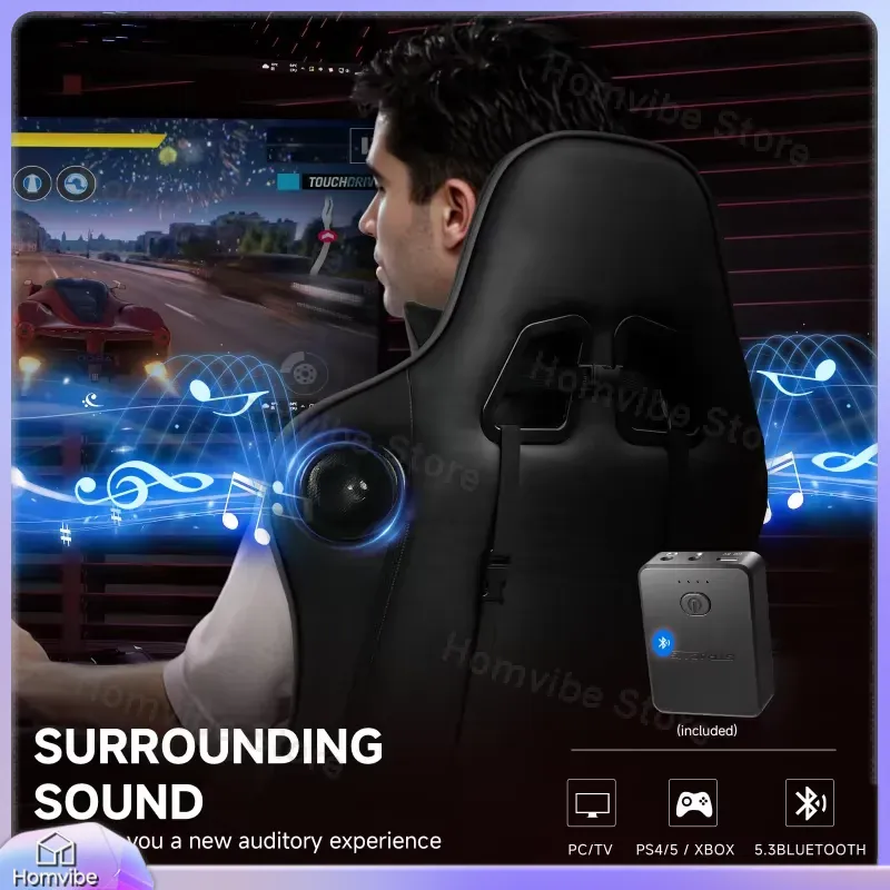 Ergonomic Gaming Chair with Bl - đánh giá và giá Bluetooth Speaker