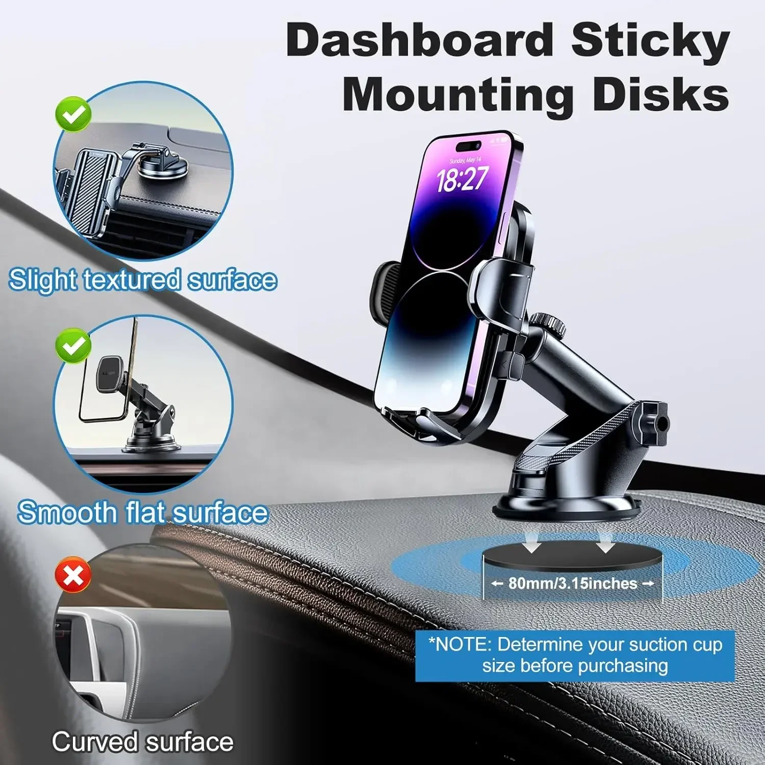 Universal Dashboard Adhesive S - đánh giá và giá Phone Holder